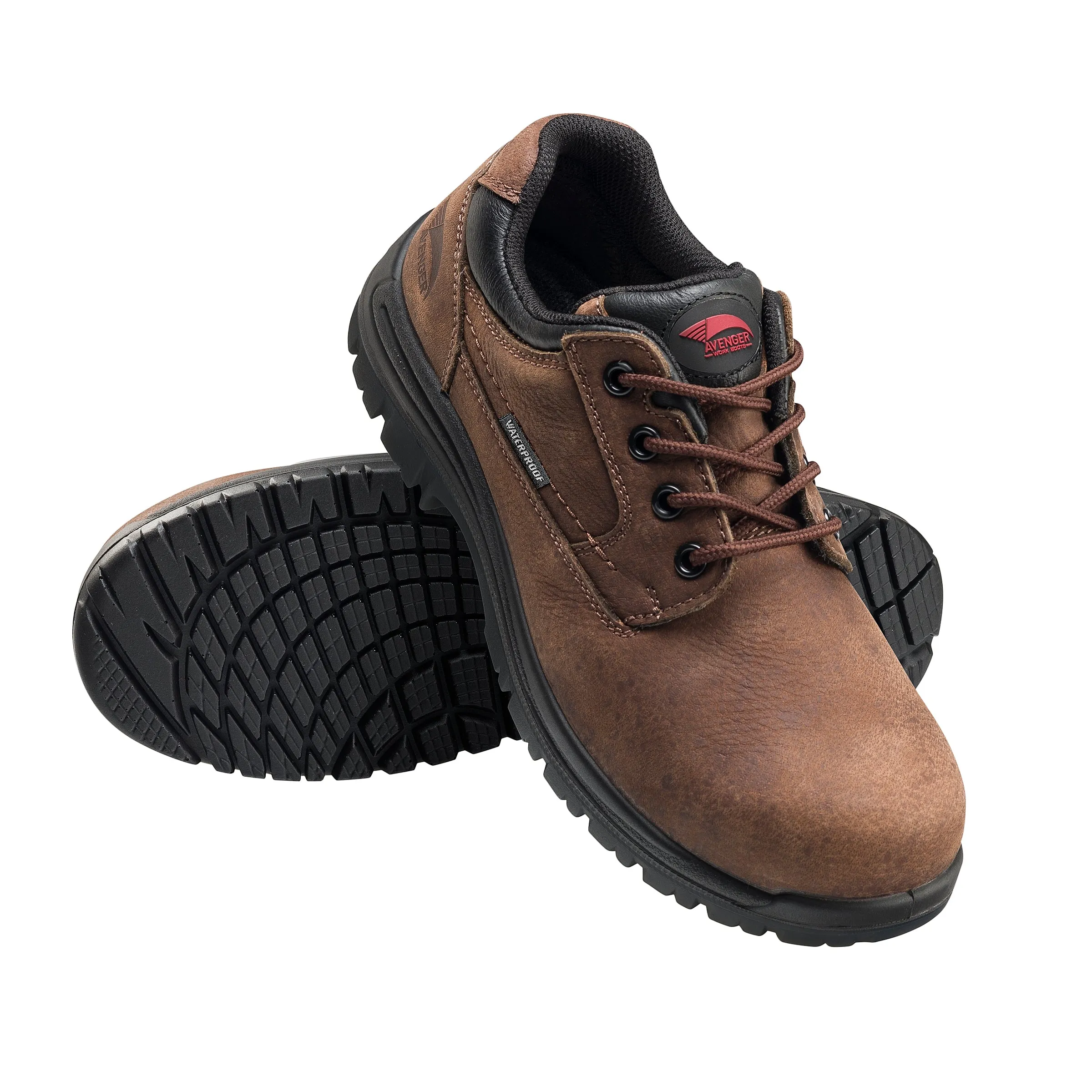 Foreman Brown Composite Toe EH WP Oxford Work Shoe