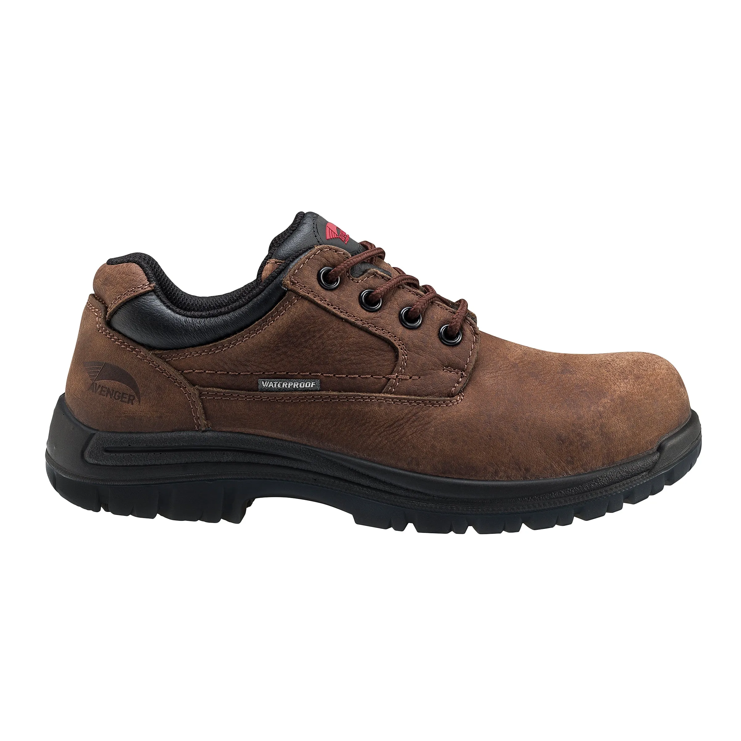 Foreman Brown Composite Toe EH WP Oxford Work Shoe