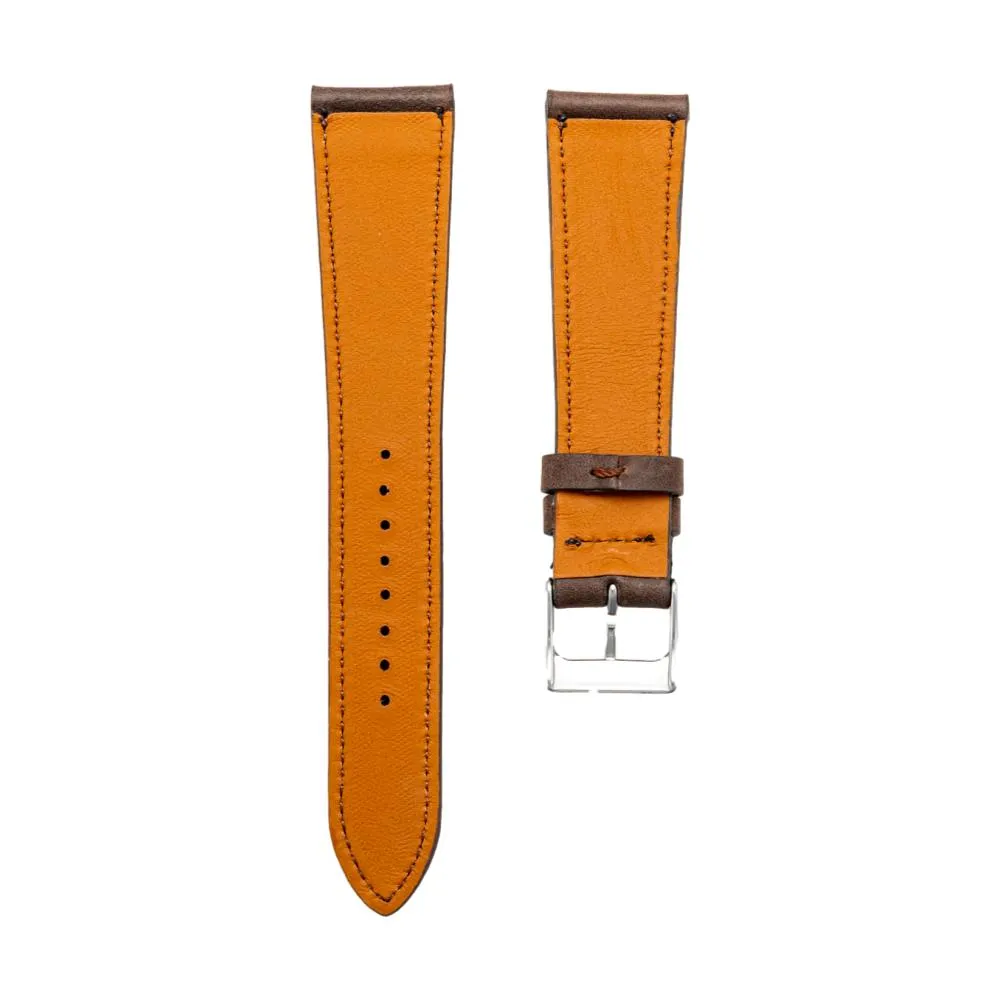 French Calfskin Strap-Dark Brown