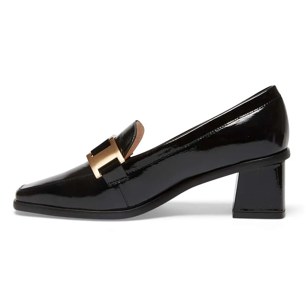Gable Loafer in Black Patent