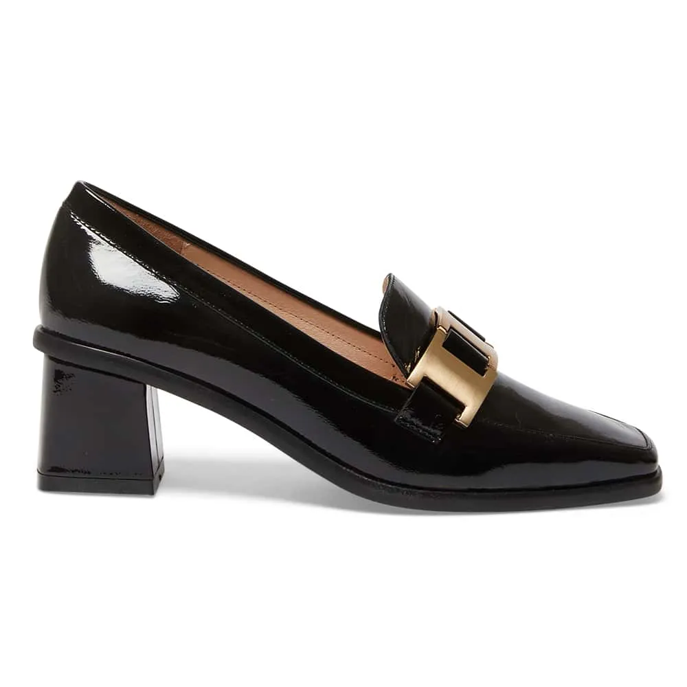 Gable Loafer in Black Patent