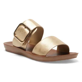 Garnet Slide in Gold Smooth Smooth