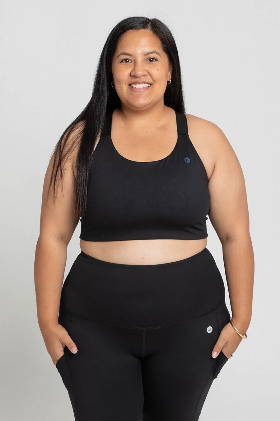 Glow Utility Crop - Black