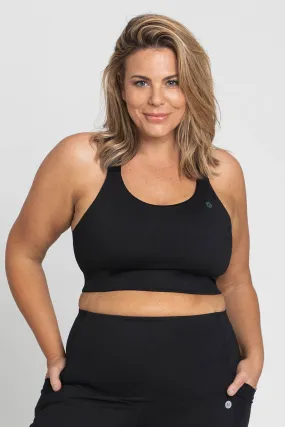 Glow Utility Crop - Black
