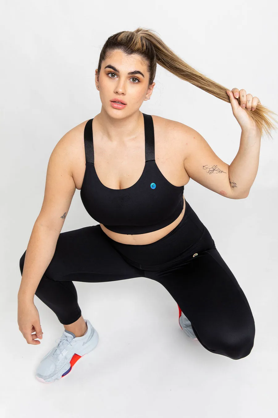Glow Utility Crop - Black