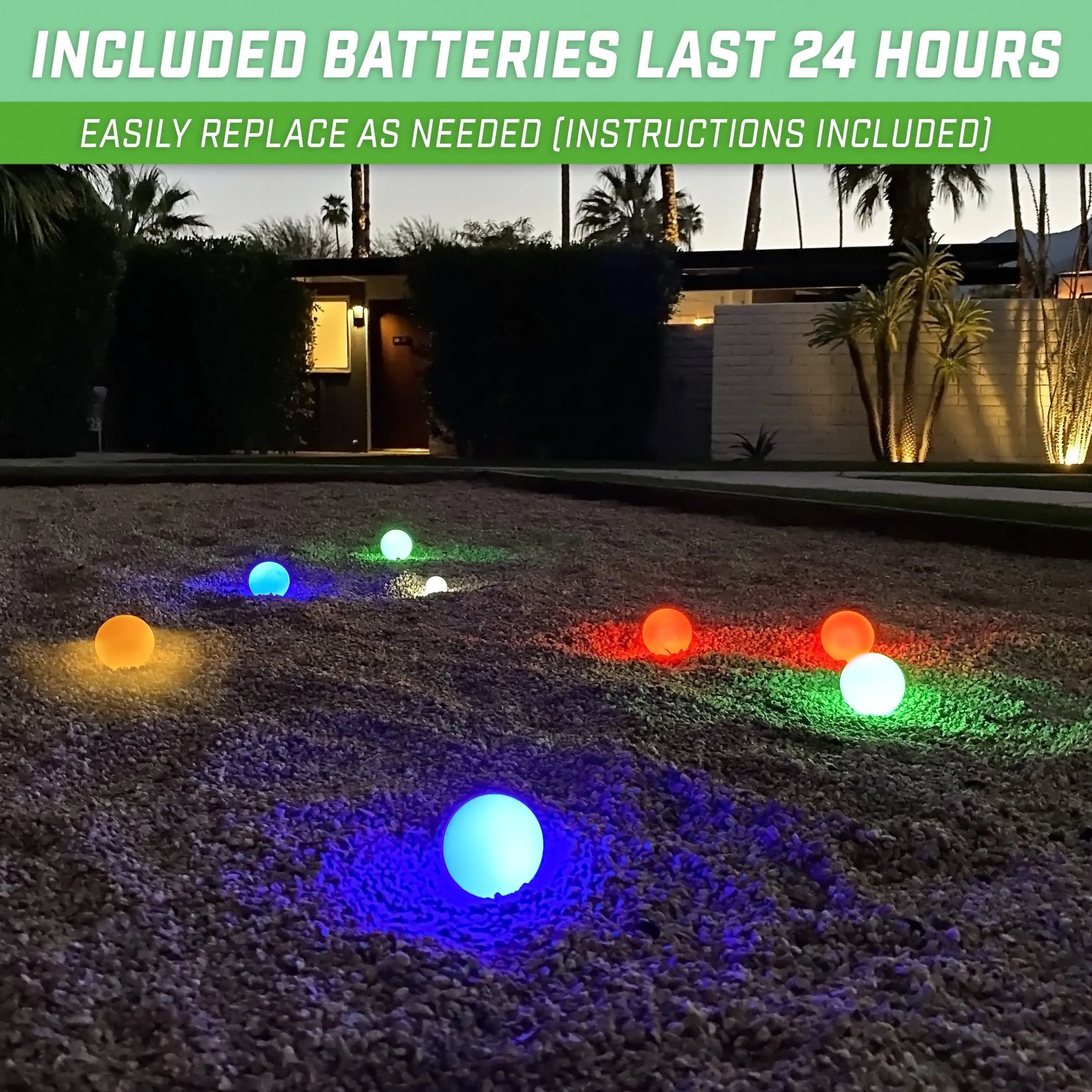 GoSports 85mm LED Bocce Ball Game Set