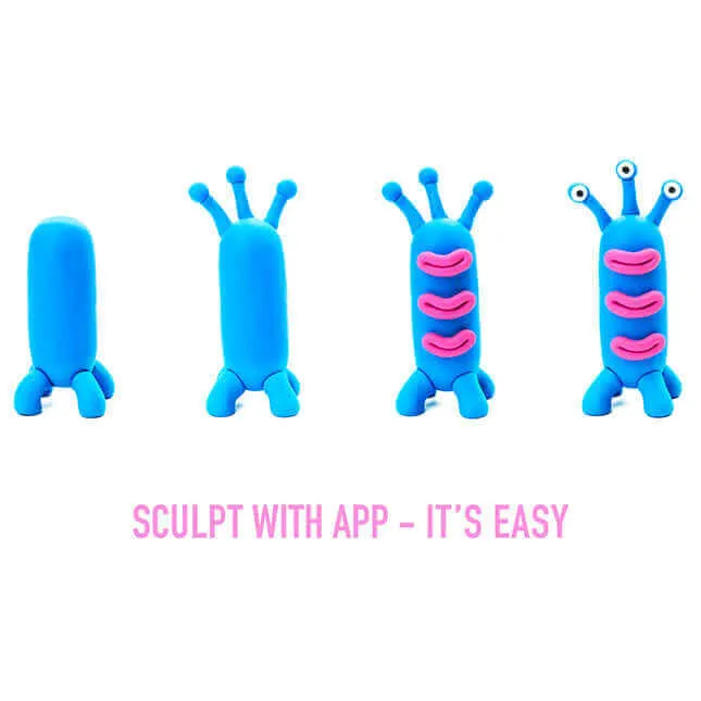 Hey Clay Aliens Air Dry Modeling Clay Art Kit