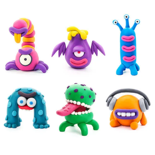 Hey Clay Aliens Air Dry Modeling Clay Art Kit