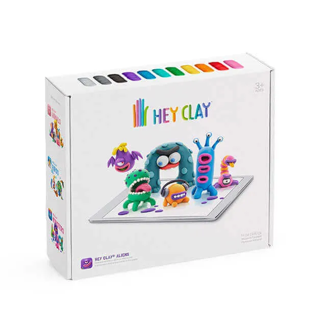 Hey Clay Aliens Air Dry Modeling Clay Art Kit