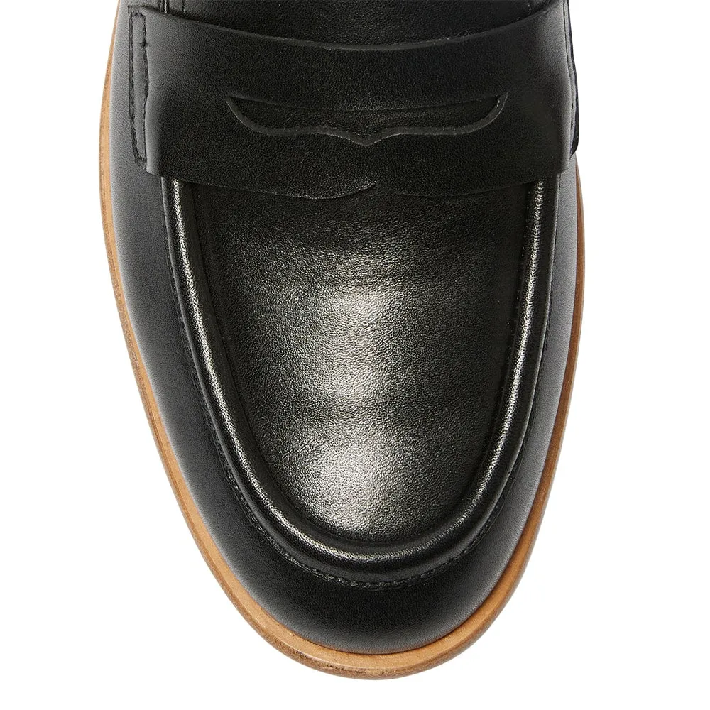 Kenzie Loafer in Black Leather