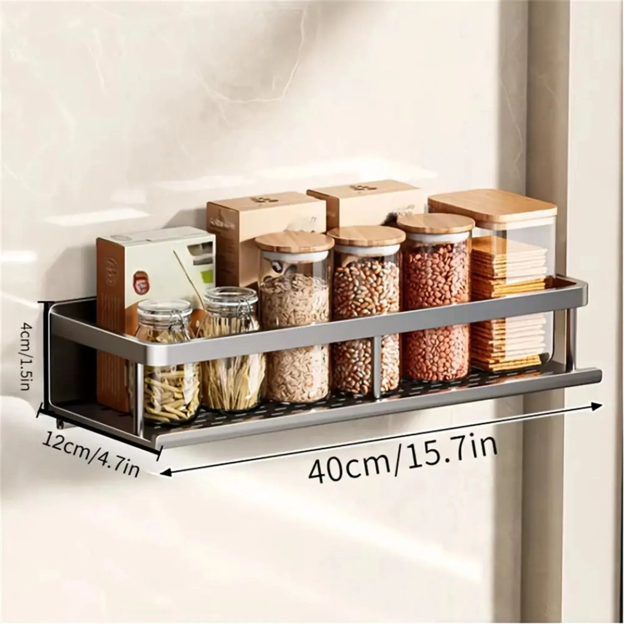 Kitchen Organization Wall Rack | Multi-Functional Storage Solution