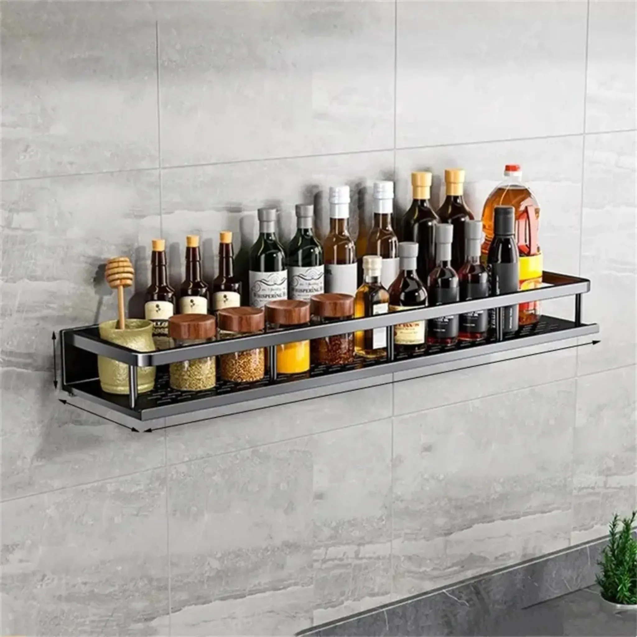 Kitchen Organization Wall Rack | Multi-Functional Storage Solution