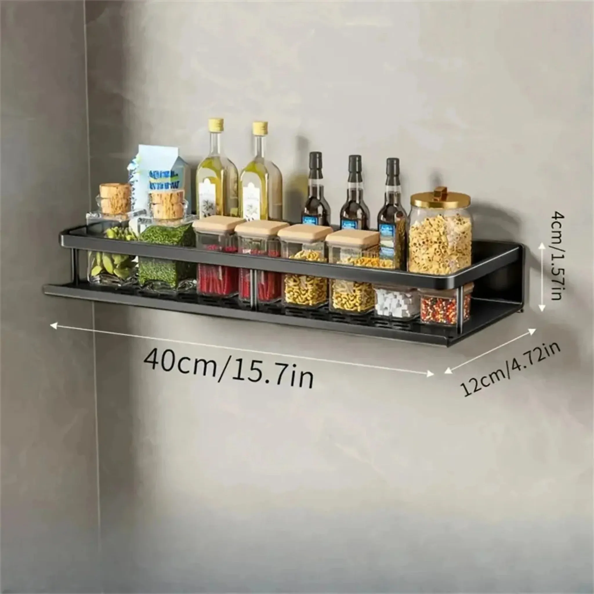 Kitchen Organization Wall Rack | Multi-Functional Storage Solution