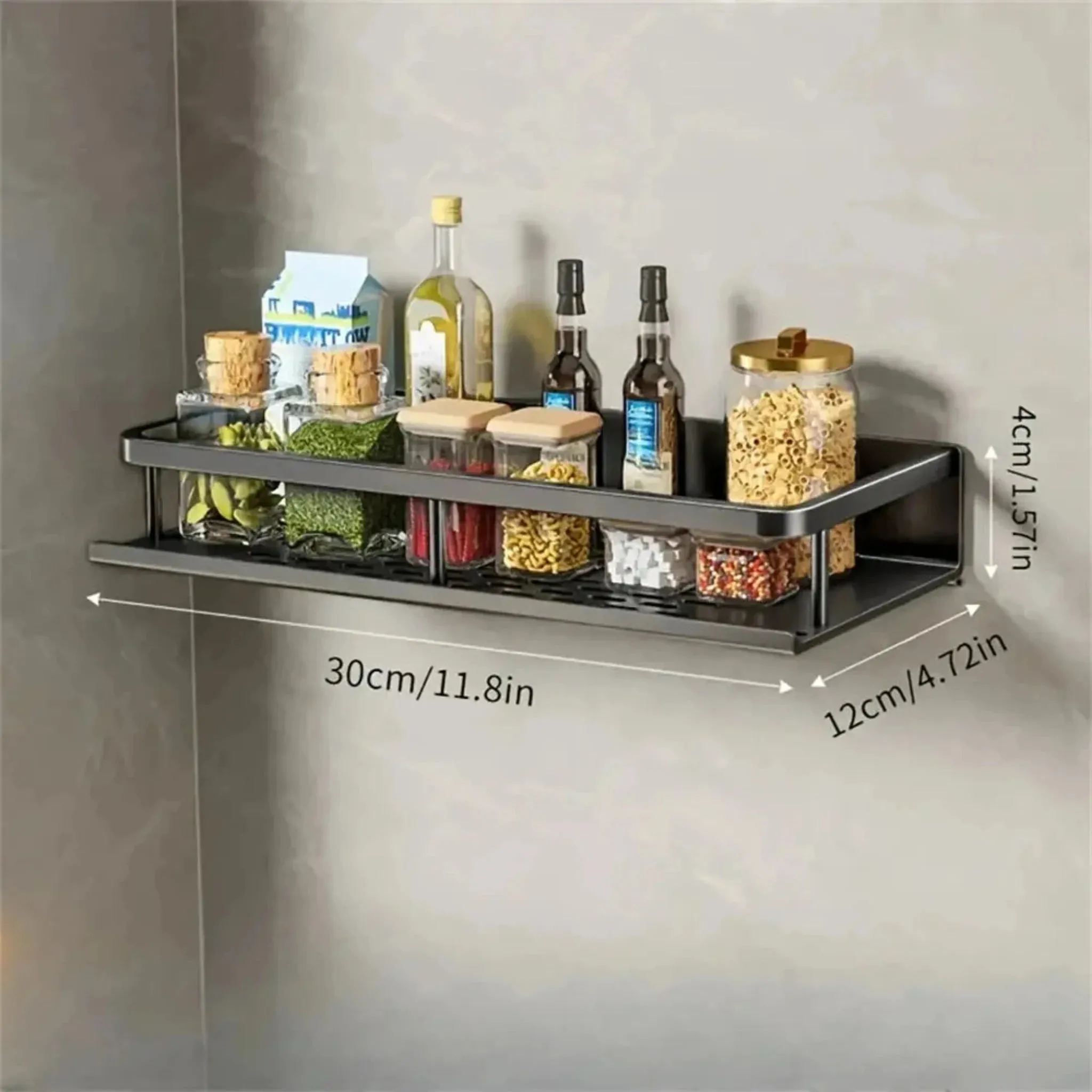 Kitchen Organization Wall Rack | Multi-Functional Storage Solution