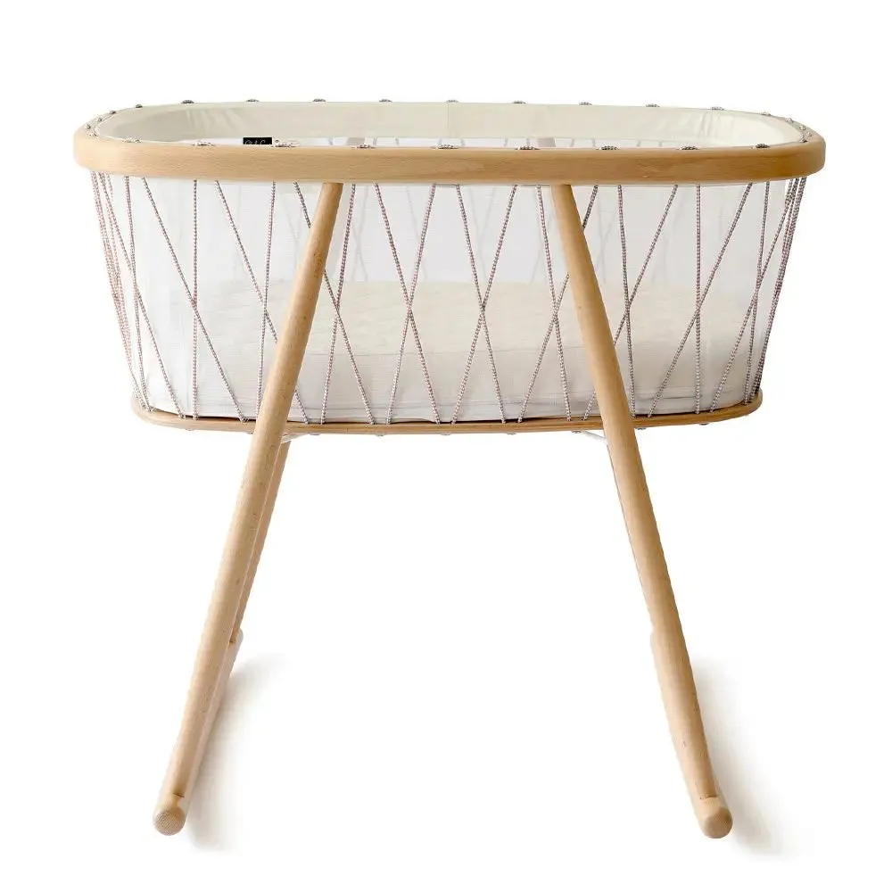 Kumi Mesh Cocoon Bassinet/Crib With Mattress - Bois de Rose