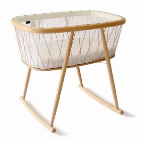 Kumi Mesh Cocoon Bassinet/Crib With Mattress - Bois de Rose