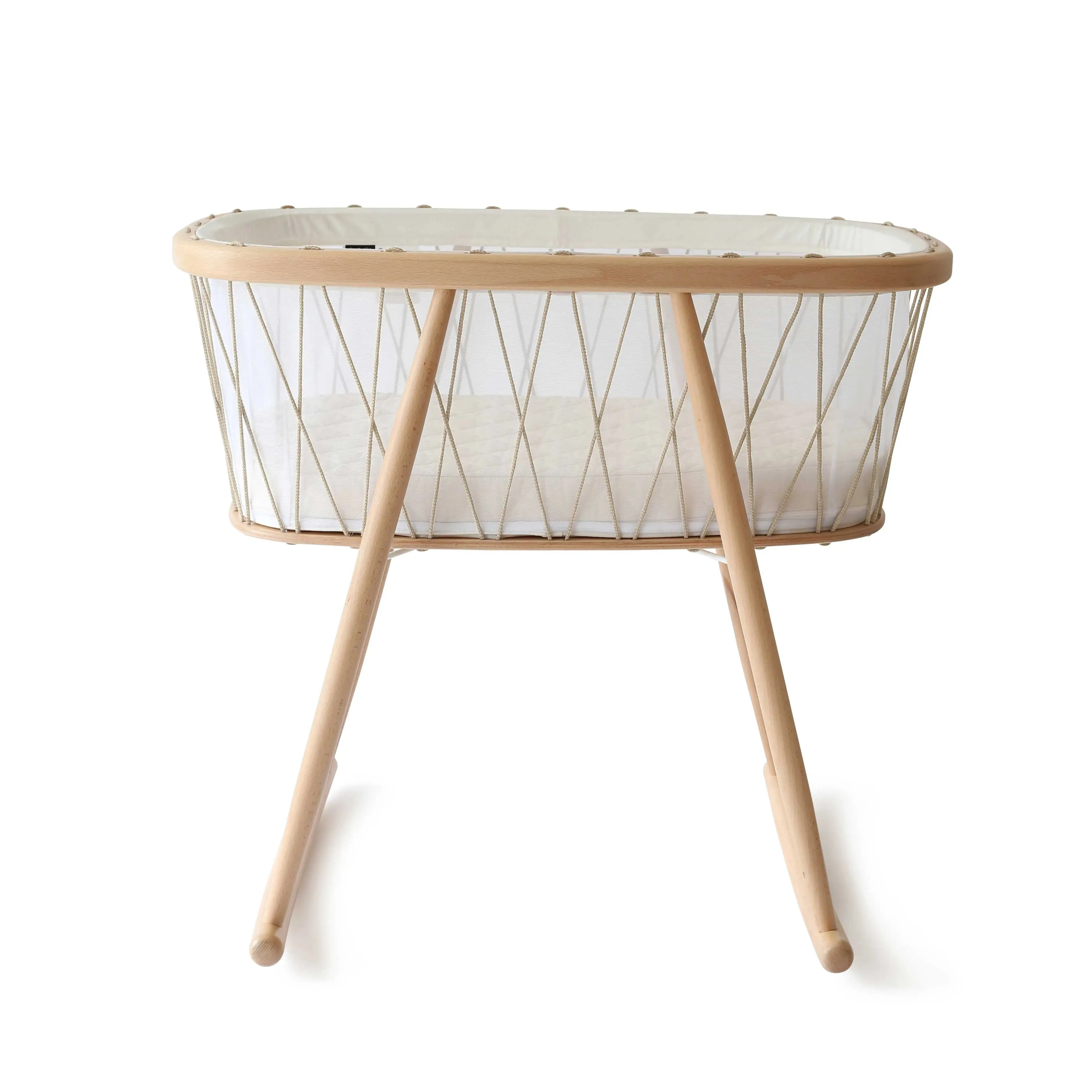 Kumi Mesh Cocoon Bassinet/Crib With Mattress - Desert