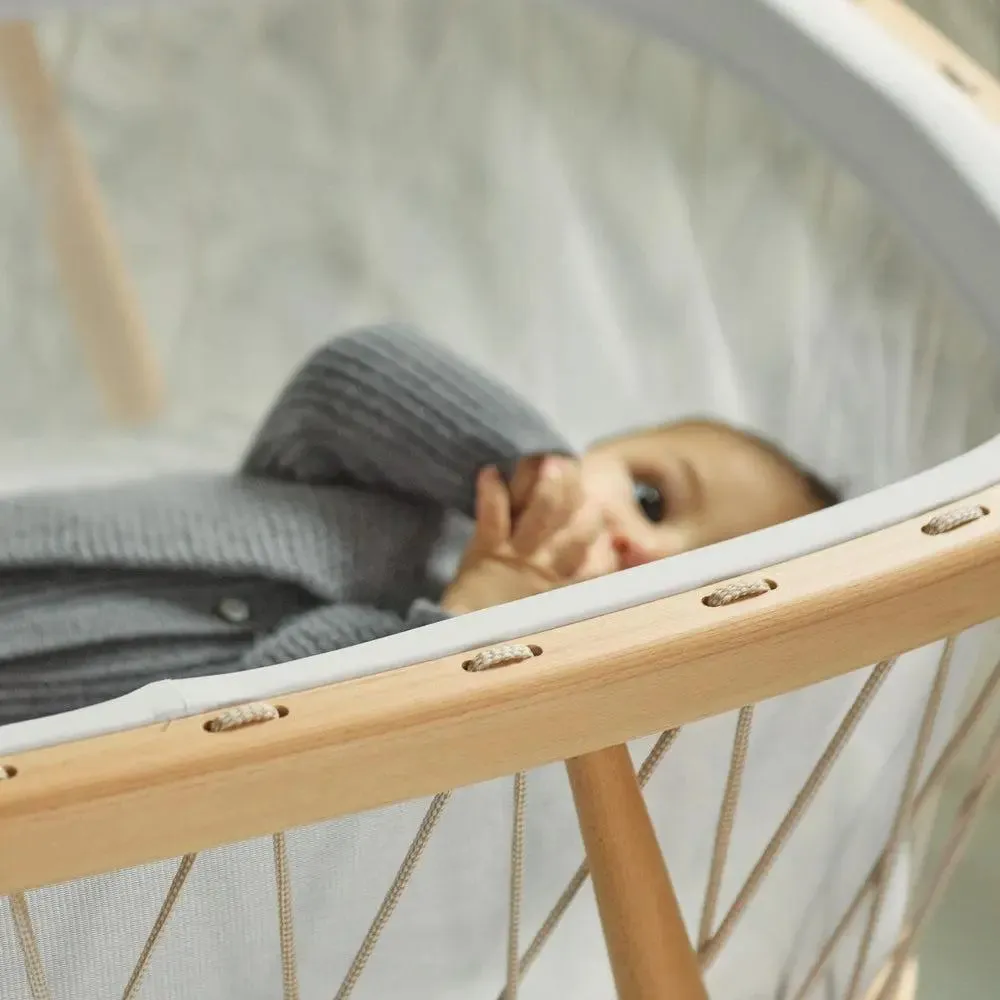 Kumi Mesh Cocoon Bassinet/Crib With Mattress - Desert