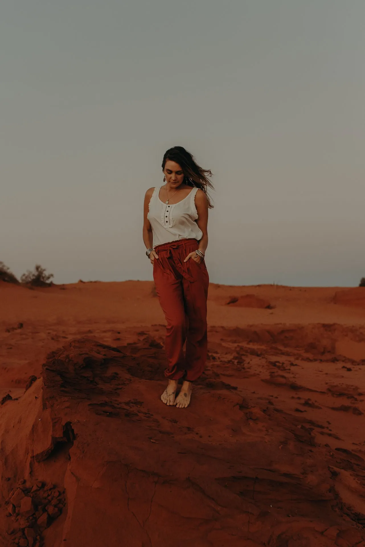 Lounge Pants - burnt ochre