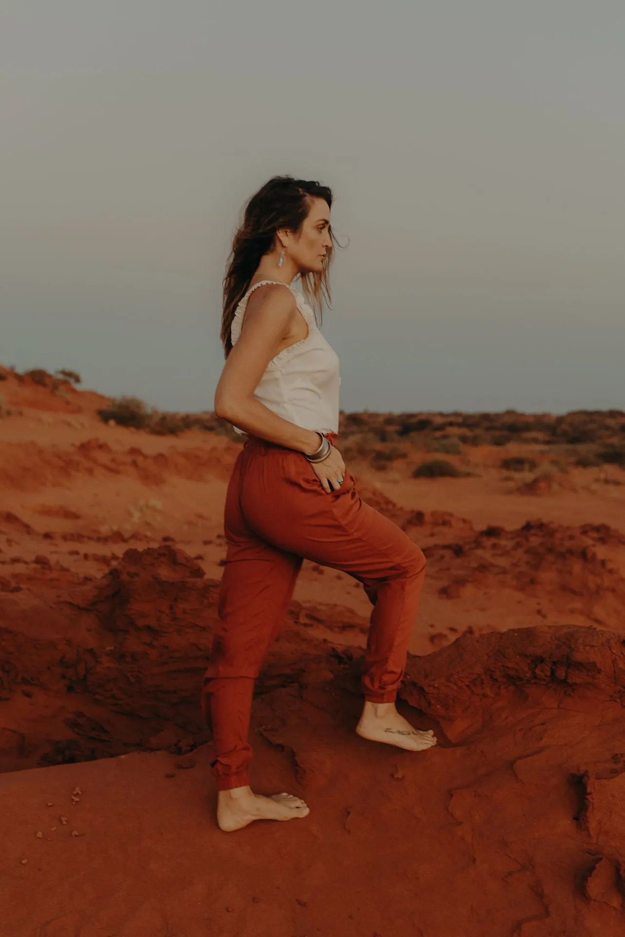 Lounge Pants - burnt ochre