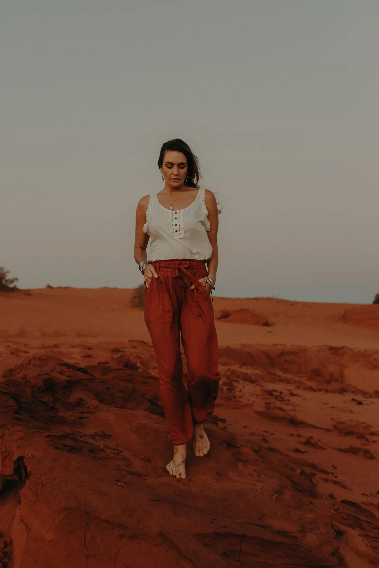 Lounge Pants - burnt ochre