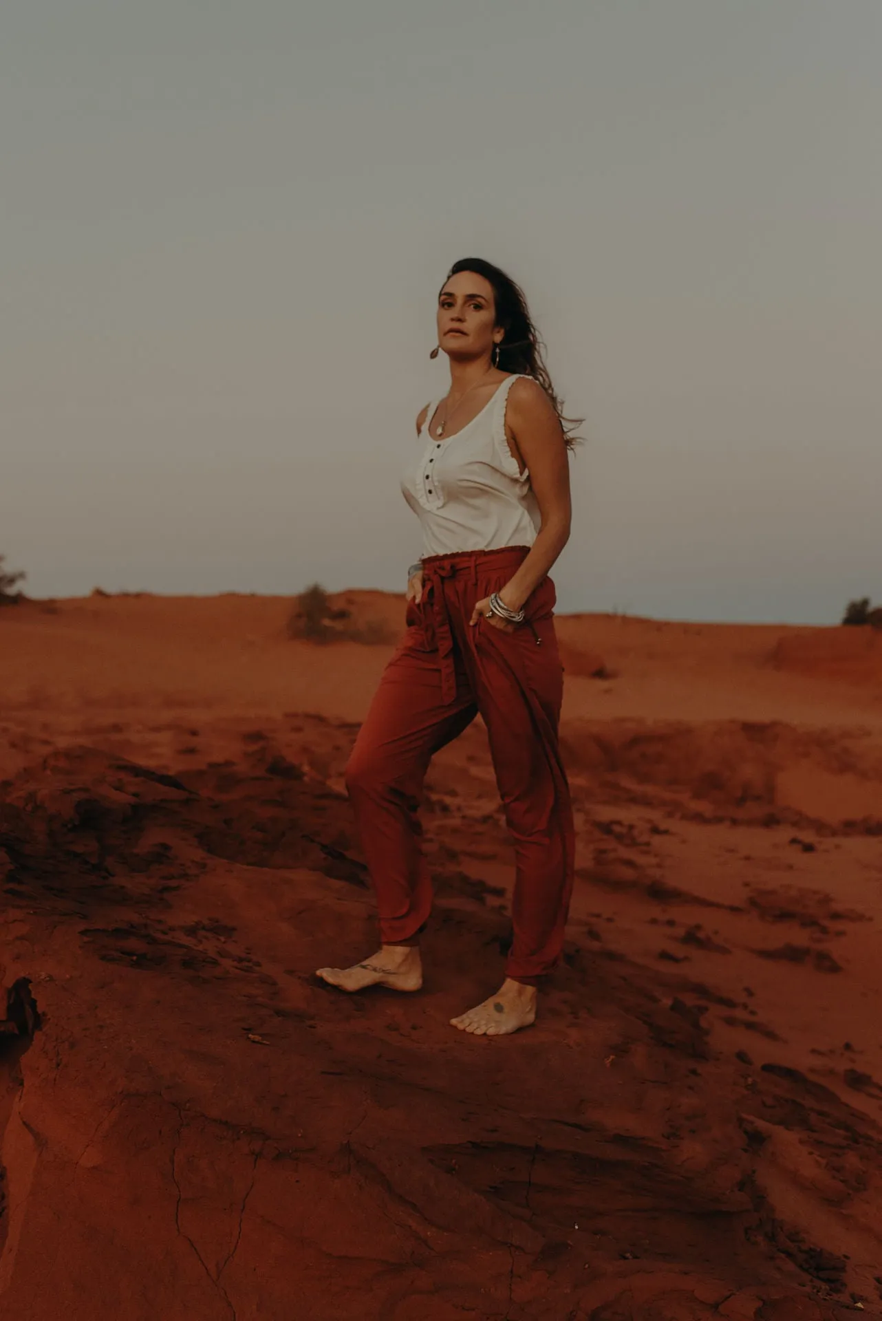 Lounge Pants - burnt ochre