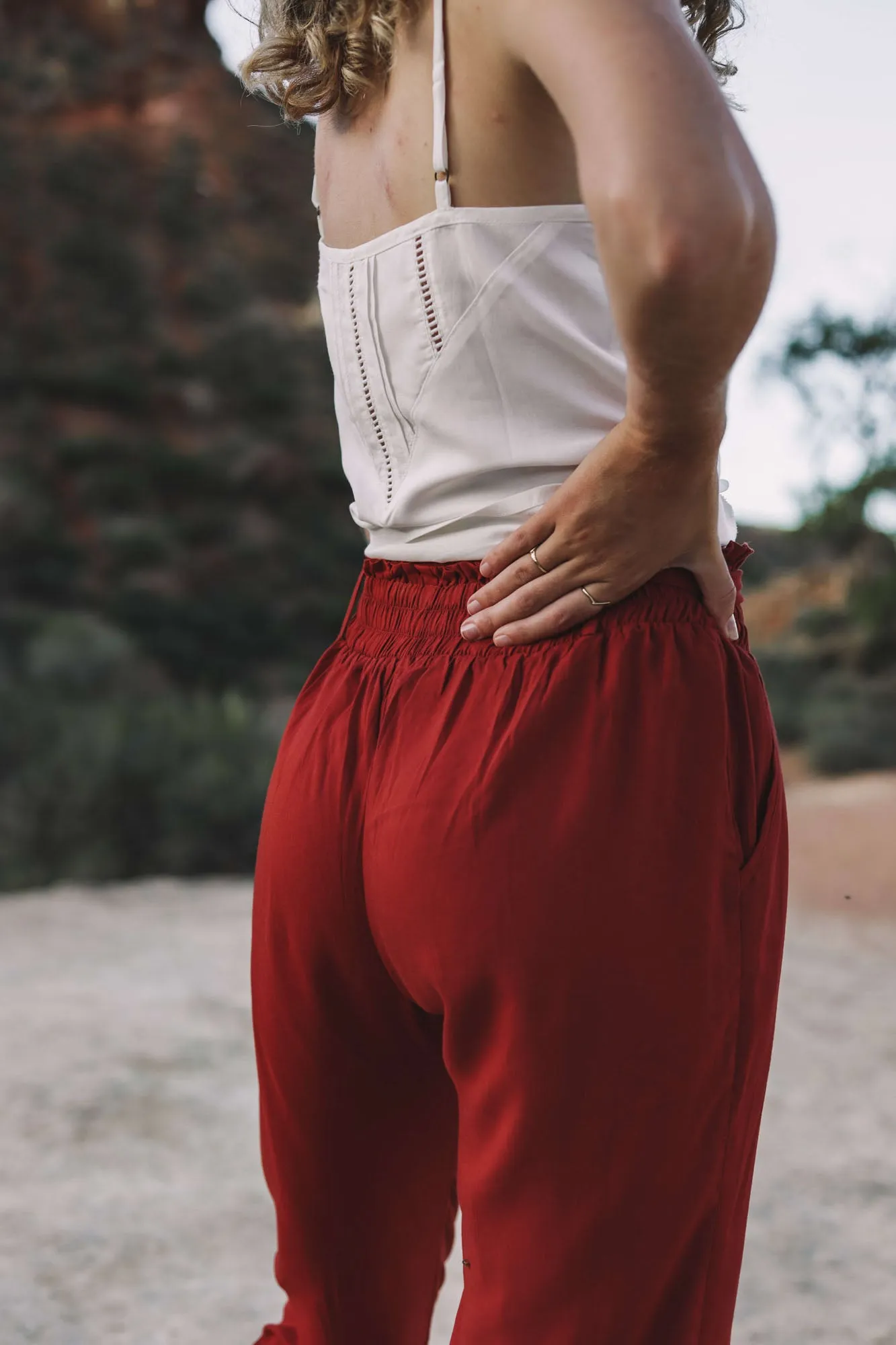 Lounge Pants - burnt ochre