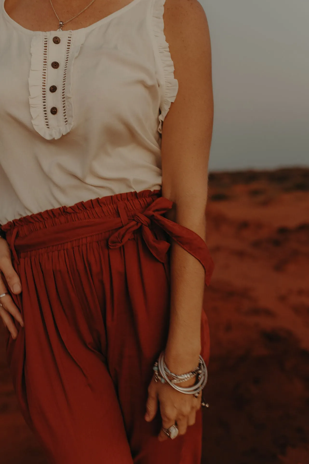 Lounge Pants - burnt ochre