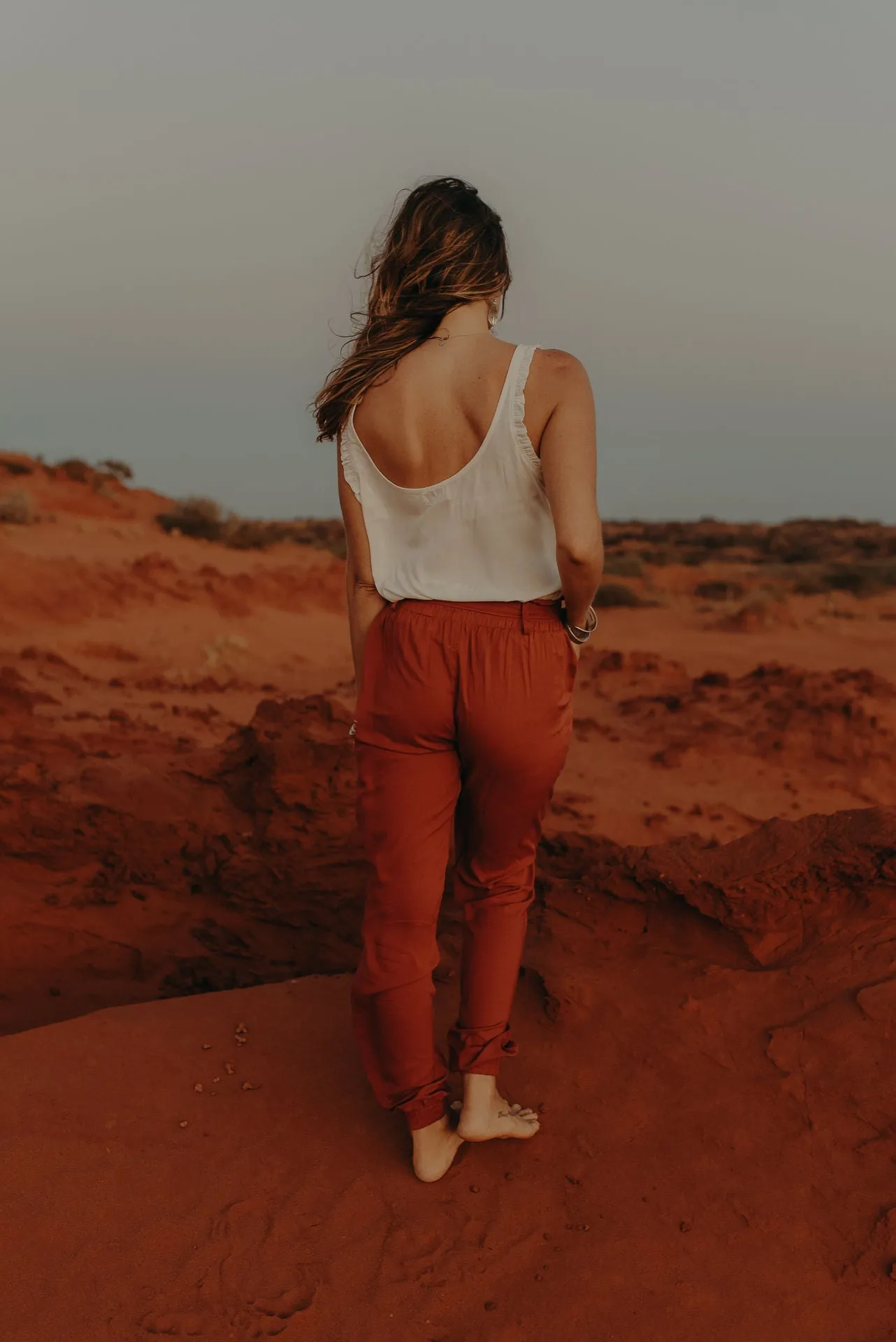 Lounge Pants - burnt ochre