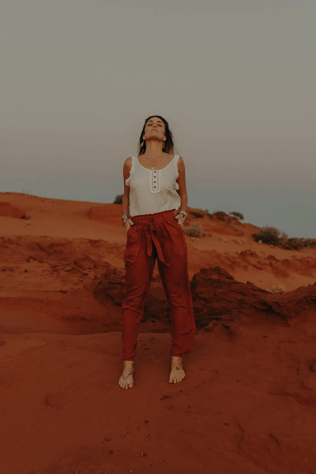 Lounge Pants - burnt ochre