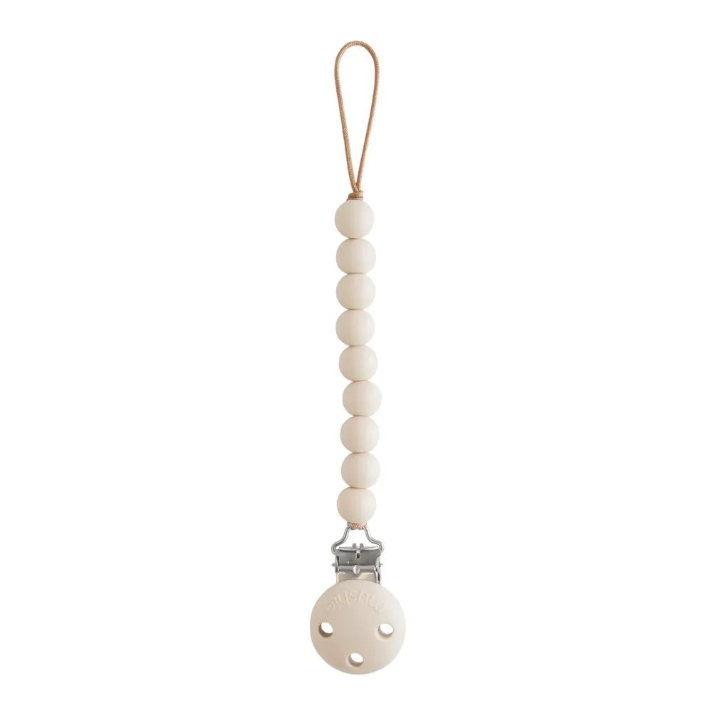 Mushie Hera Silicone Pacifier Clip