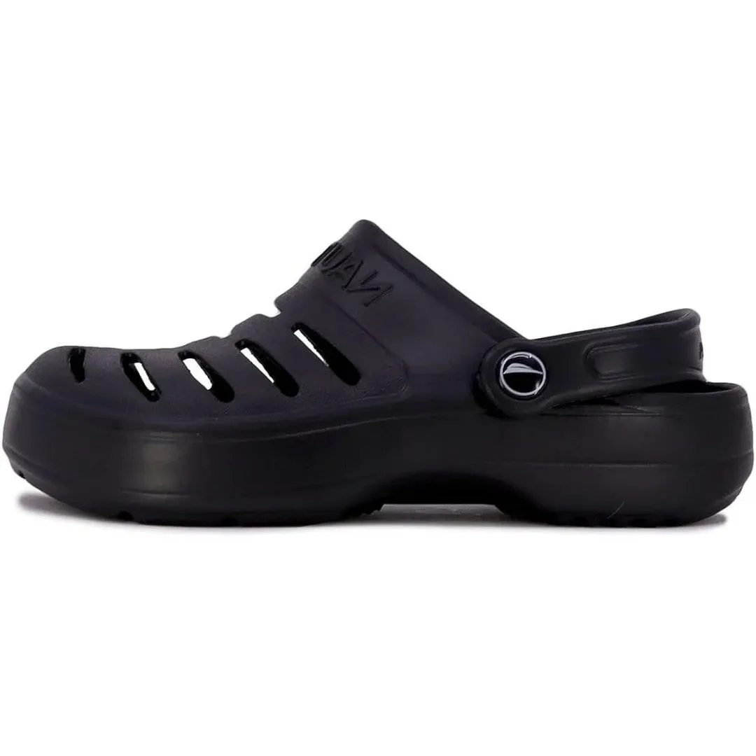 Nautica Unisex River Edge Black Clogs KM3395