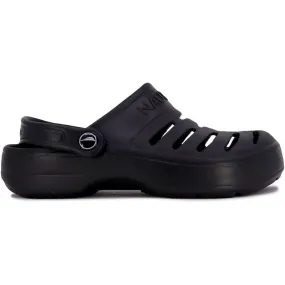 Nautica Unisex River Edge Black Clogs KM3395