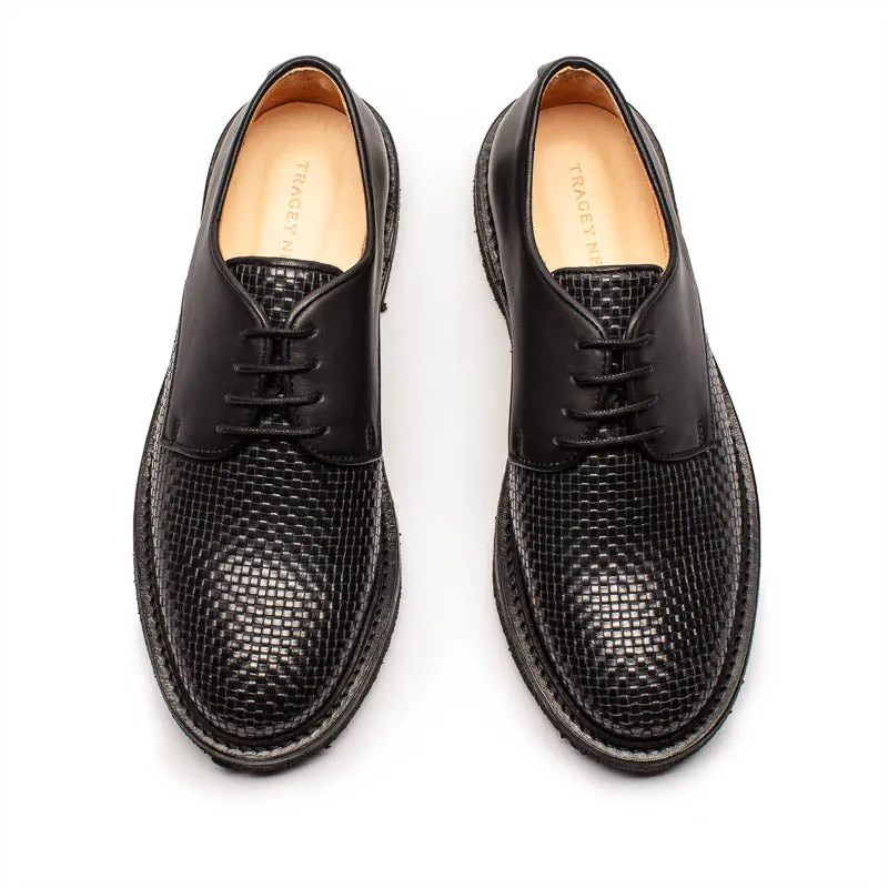 PABLO Sugiban | Woven Leather Derby
