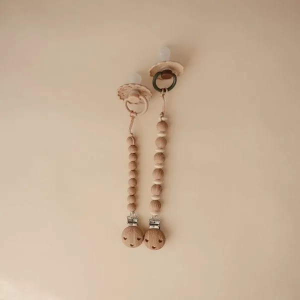 Pacifier Clip | Hera (Faux Wood)