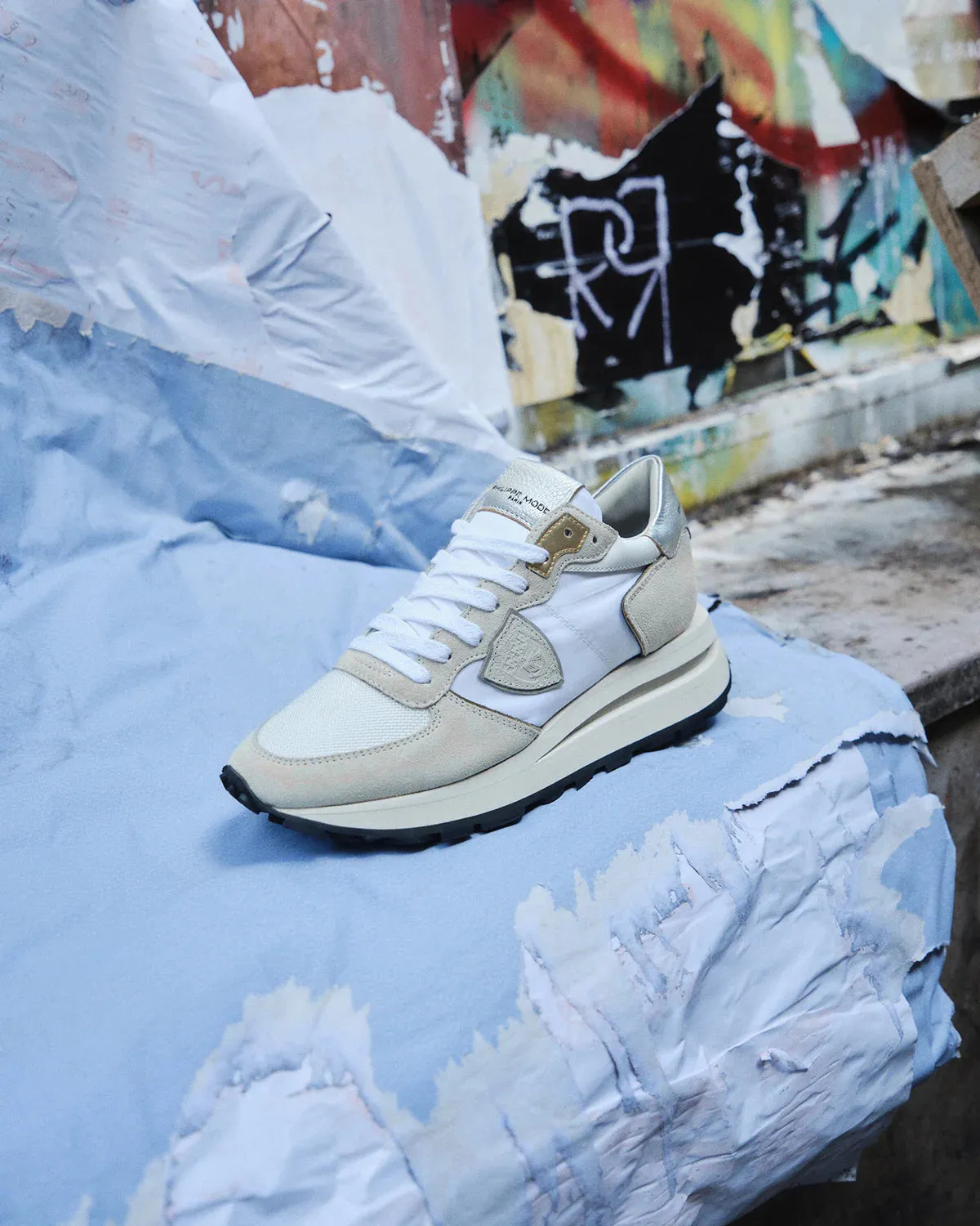 Philippe Model Tropez Haute Low-Top Sneakers - White