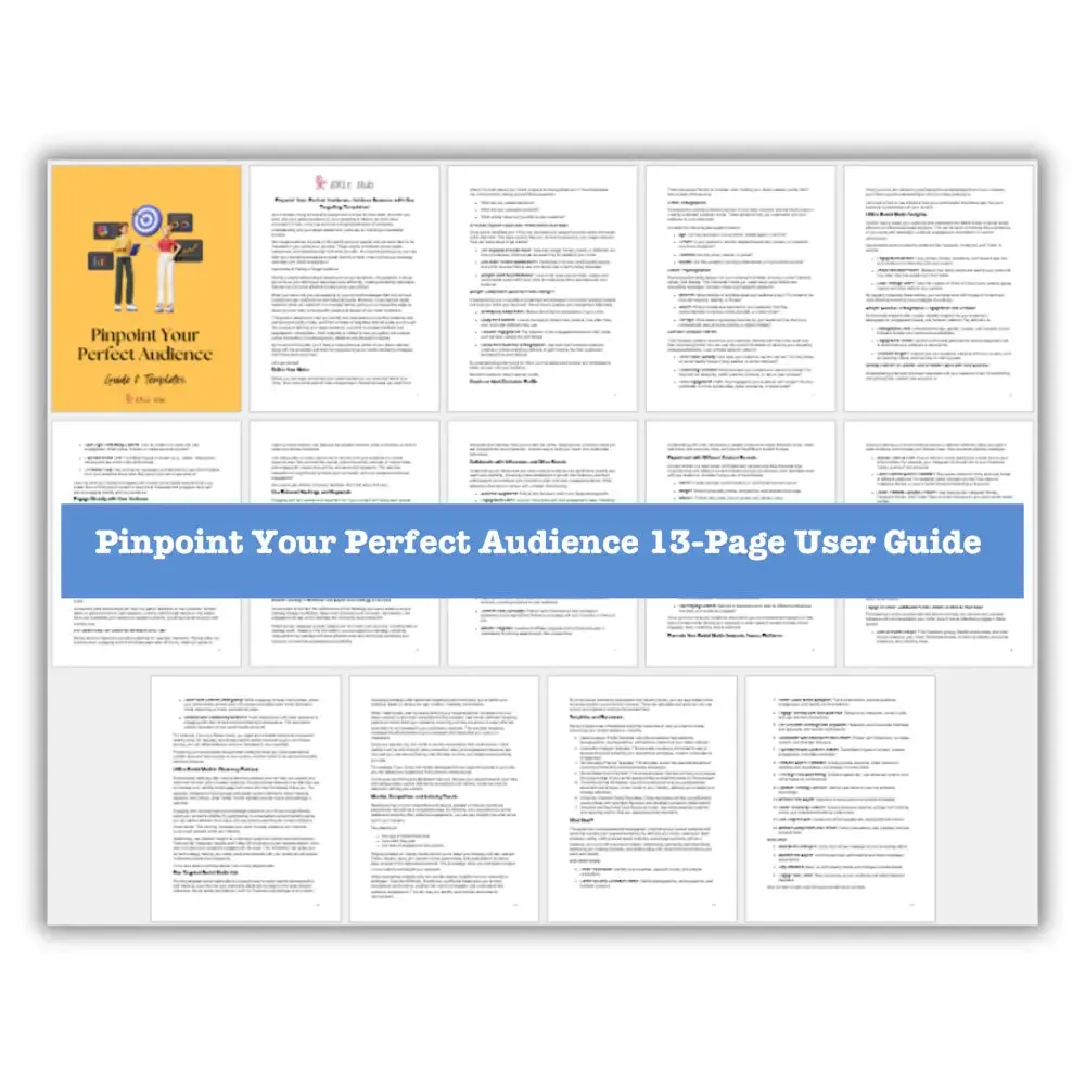 Pinpoint Your Perfect Audience Guide   Templates