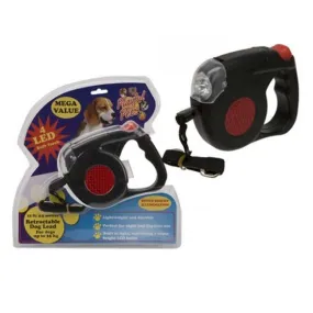 Retractable Dog Lead with Torch 15ft