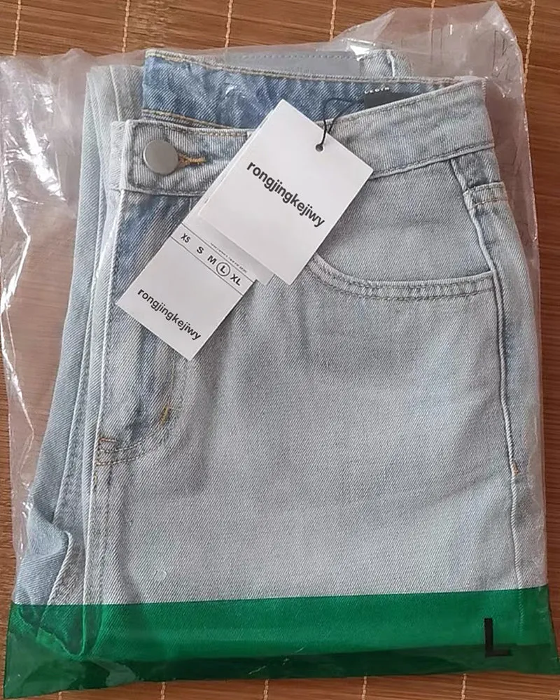 rongjingkejiwy Women's Regular Fit Straight Leg Jean