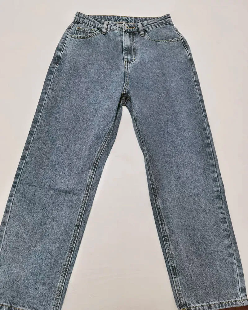 rongjingkejiwy Women's Regular Fit Straight Leg Jean