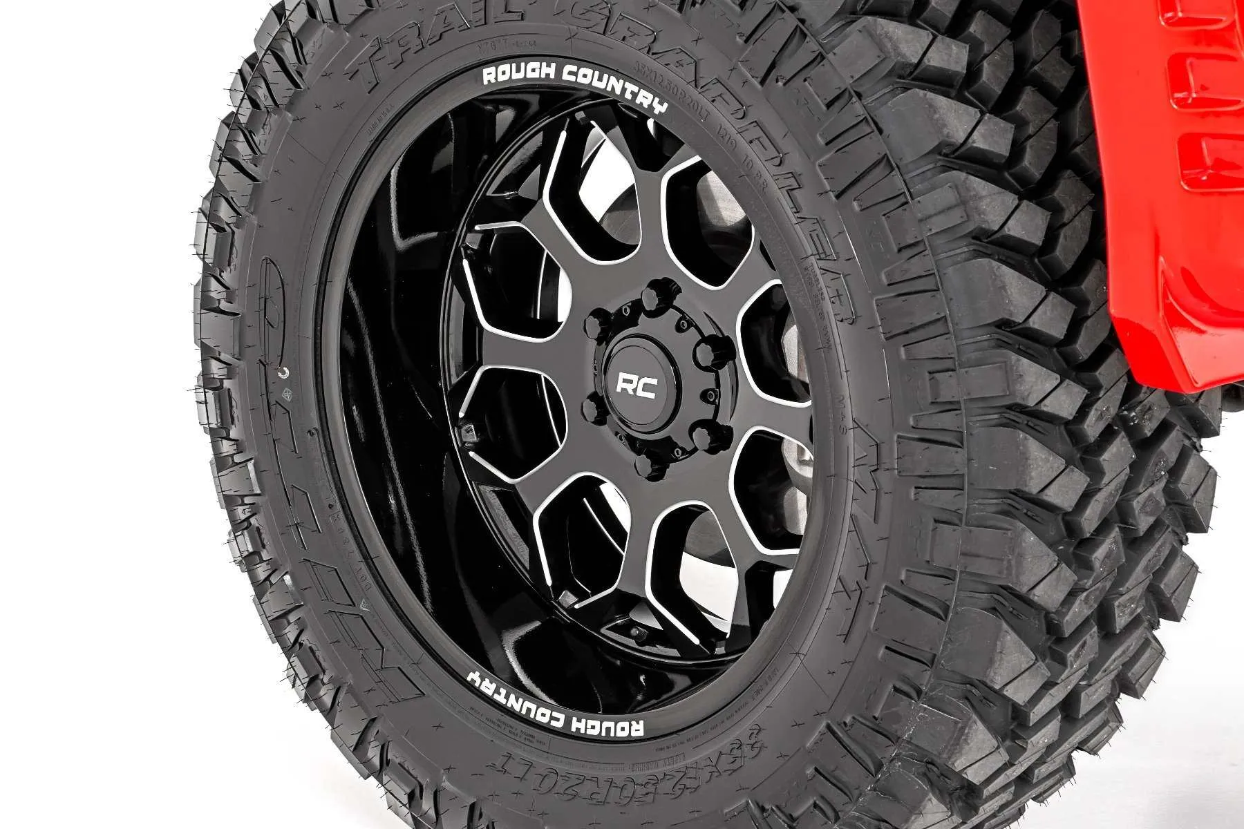 Rough Country 35X12.50R20 Tires & Rough Country 96 Series Wheel Package | 2022-2025 Toyota Tundra
