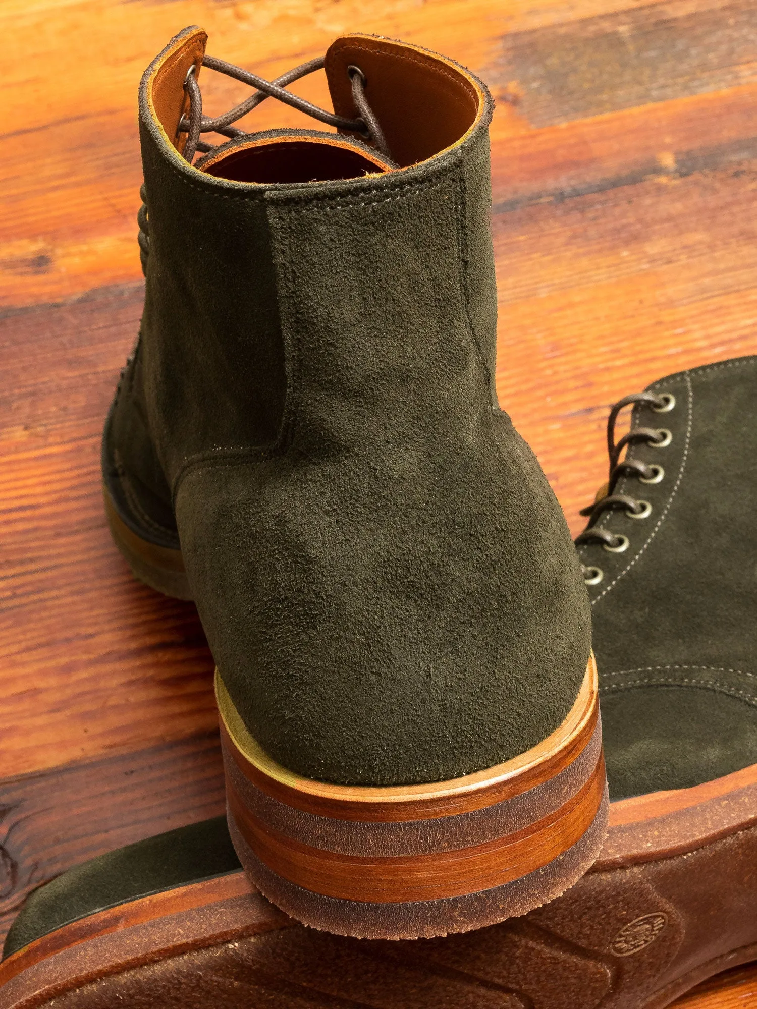 Service Boot 2030 Sawdust in Loden Green Janus Calf Suede