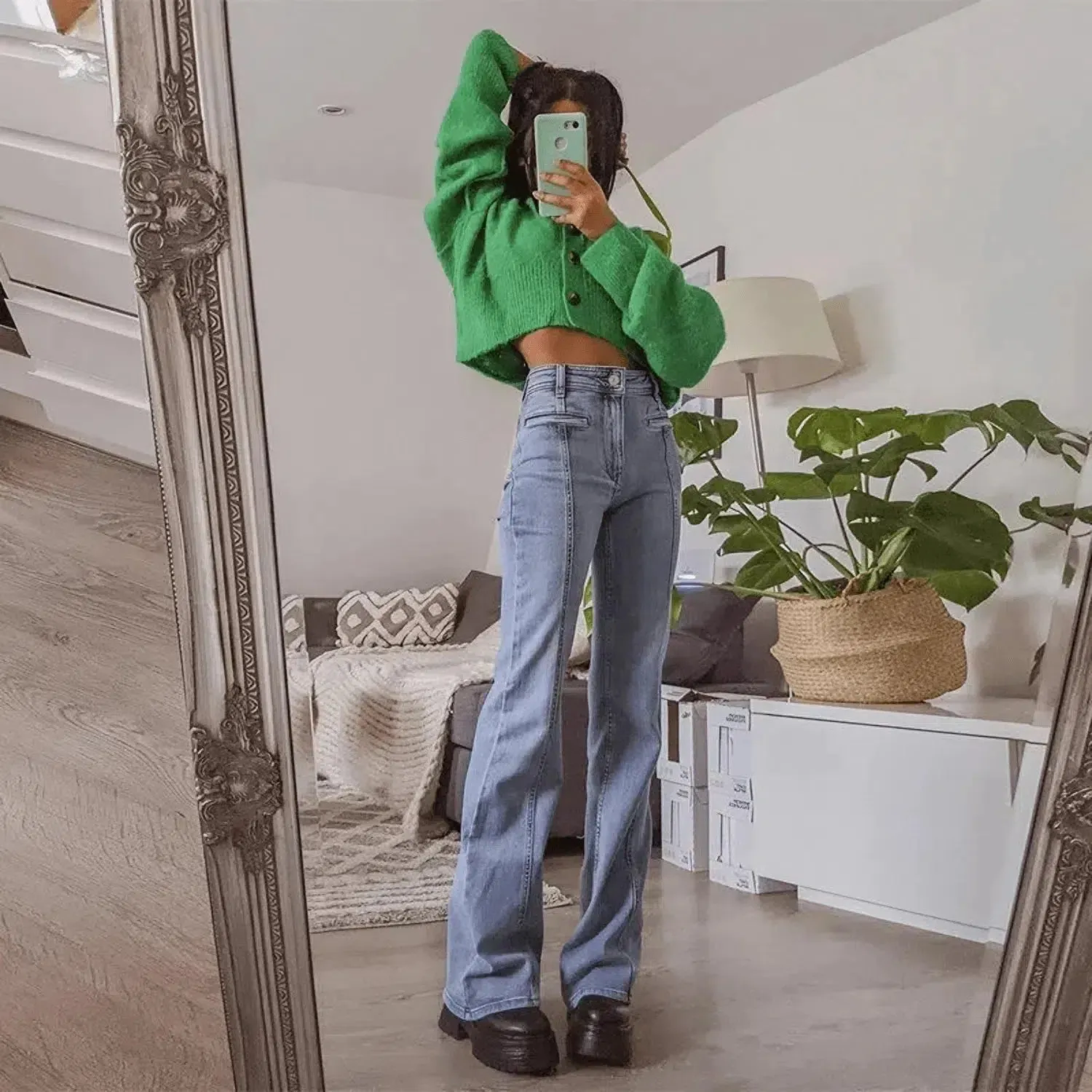 Sivara – Playful design – Red star jeans