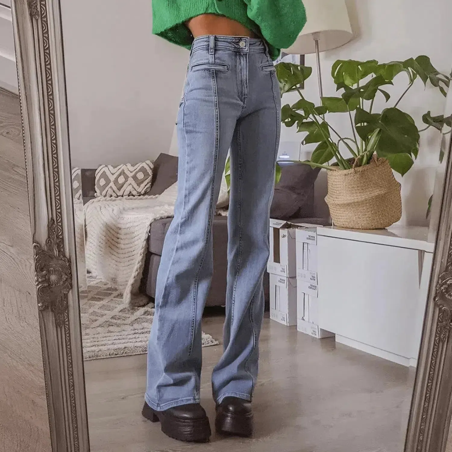 Sivara – Playful design – Red star jeans