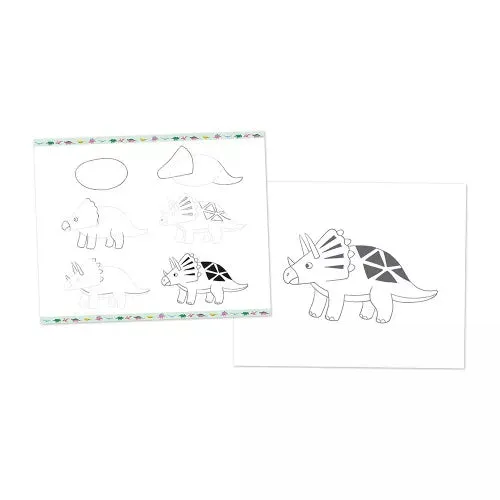 Step by Step Drawing - Dinosaur