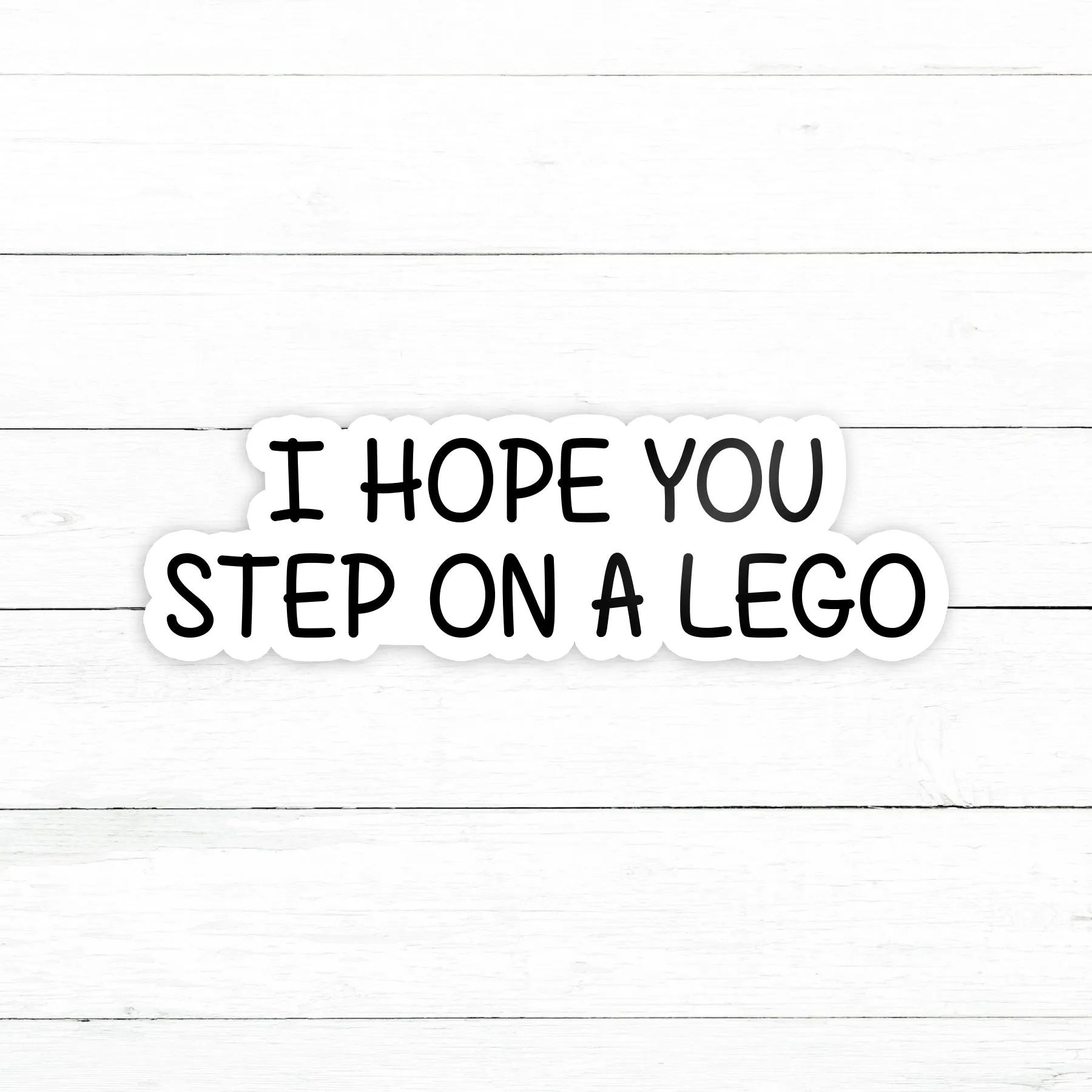Step on a Lego Sticker | Waterproof Vinyl | 3 in
