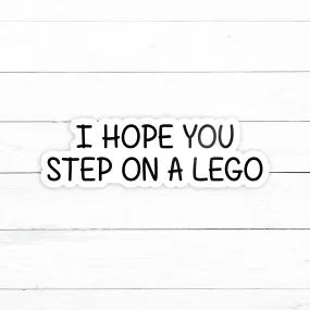 Step on a Lego Sticker | Waterproof Vinyl | 3 in