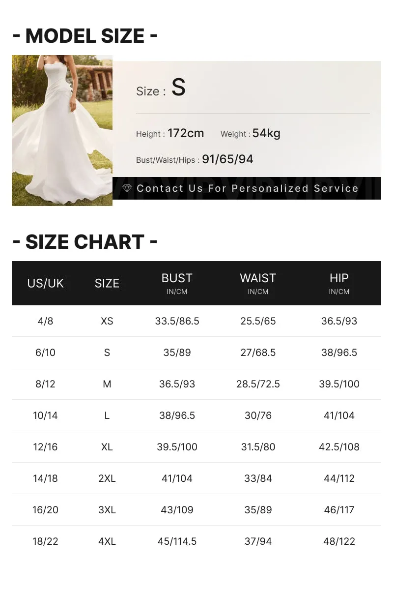 Strapless Corset Wedding Dress A-line Satin Simple