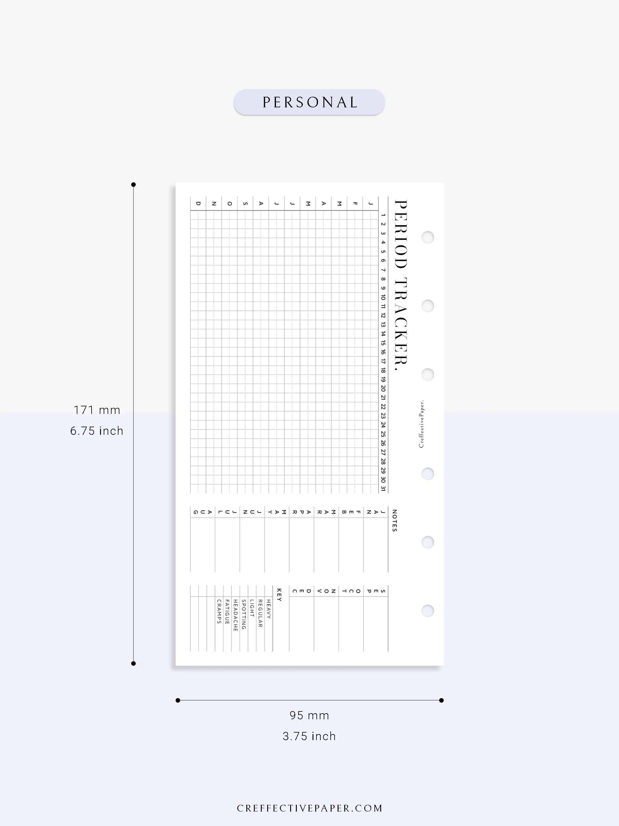 T127 | Menstruation Period Tracker, Yearly Menstrual Cycle Tracking