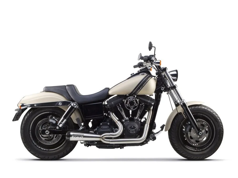 TBR Comp-S 2-Into-1 Exhaust – Stainless Steel With Carbon Fiber End Cap. Fits Dyna 2006-2017